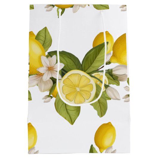 Sac Cadeau Moyen citron vert (Dos)