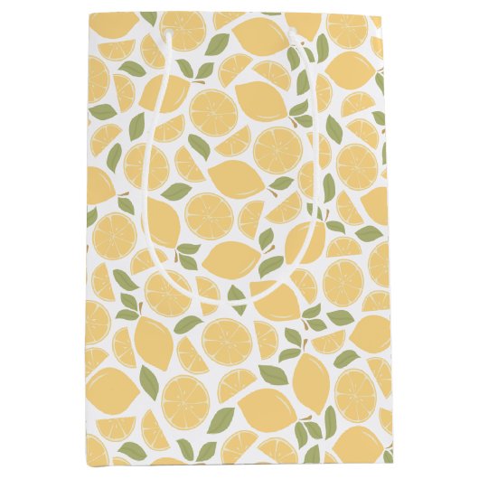 Sac Cadeau Moyen Citrons (Devant)