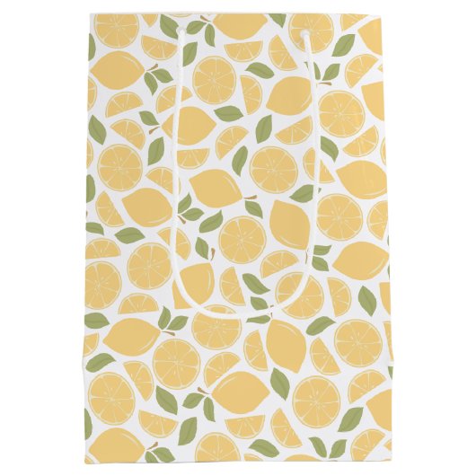 Sac Cadeau Moyen Citrons (Dos)