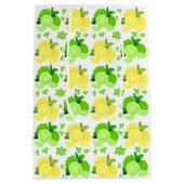 Sac Cadeau Moyen Citrons citrons | tranches de citron vert (Dos)