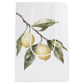 Sac Cadeau Moyen Citrons Sicile Italien Anniversaire (Dos)