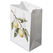 Sac Cadeau Moyen Citrons Sicile Italien Anniversaire (Dos Angle)