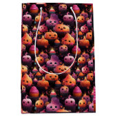 Sac Cadeau Moyen citrouille chic cupcake motifs enfants halloween (Devant)