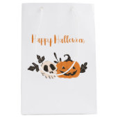 Sac Cadeau Moyen Citrouille du parti Halloween (Devant)