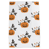Sac Cadeau Moyen Citrouille du parti Halloween (Dos)