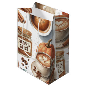 Sac Cadeau Moyen Citrouille Épicée