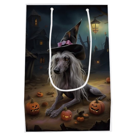 Sac Cadeau Moyen Citrouilles chinois arrêtés Halloween effrayant (Dos)