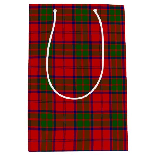 Sac Cadeau Moyen Clan Grant Tartan Plaid (Devant)