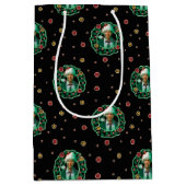 Sac Cadeau Moyen Clark Griswold Motif de la couronne de Noël (Devant)