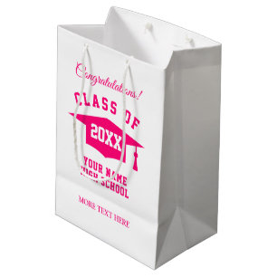 Sac Cadeau Moyen Classe de 2025 bac cadeau en vrac pour remise de d