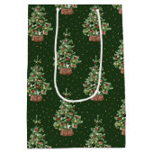 Sac Cadeau Moyen Classic Christmas Pattern (Dos)