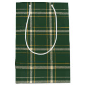 Sac Cadeau Moyen Classic Green Plaid Christmas (Devant)