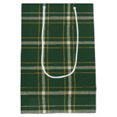 Sac Cadeau Moyen Classic Green Plaid Christmas (Dos)