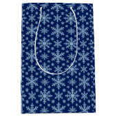 Sac Cadeau Moyen Classic Snowflakes (Devant)