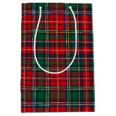 Sac Cadeau Moyen Classic Tartan Plaid Christmas (Devant)