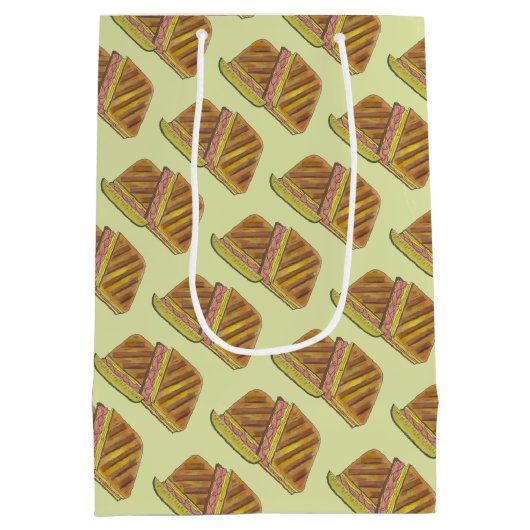 Sac Cadeau Moyen Classique Miami Cubain Sandwich Ham Porc Fromage S (Dos)