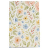 Sac Cadeau Moyen Classy Shabby Chic Floral Motif (Devant)