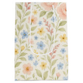 Sac Cadeau Moyen Classy Shabby Chic Floral Motif (Dos)