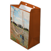 Sac Cadeau Moyen Claude Monet - Champ de pavot (Dos Angle)