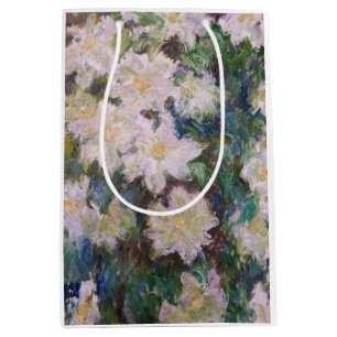 Sac Cadeau Moyen Claude Monet - Clematis blanc