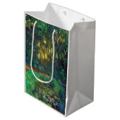 Sac Cadeau Moyen Claude Monet - Coin d'un étang avec des Nénuphars (Devant Angle)