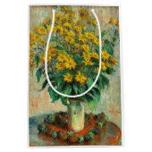 Sac Cadeau Moyen Claude Monet - Fleurs d'artichauts de Jérusalem (Devant)