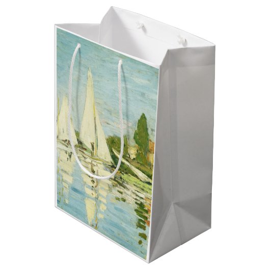 Sac Cadeau Moyen Claude Monet. Régates à Argenteuil (Dos Angle)