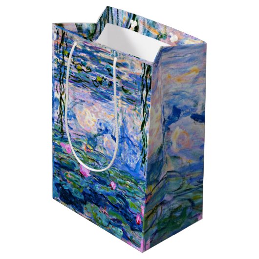 Sac Cadeau Moyen Claude Monet - Water Lilies, 1919, (Dos Angle)