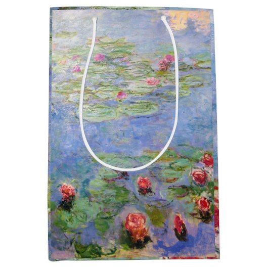 Sac Cadeau Moyen Claude Monet's Water Lilies (Devant)