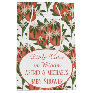 Sac Cadeau Moyen Clementine Little Cutie Baby shower Citrus