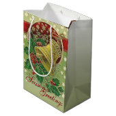 Sac Cadeau Moyen Cloche de Noël (Dos Angle)