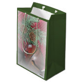 Sac Cadeau Moyen Cloches rustiques (Dos Angle)