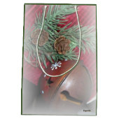 Sac Cadeau Moyen Cloches rustiques (Dos)