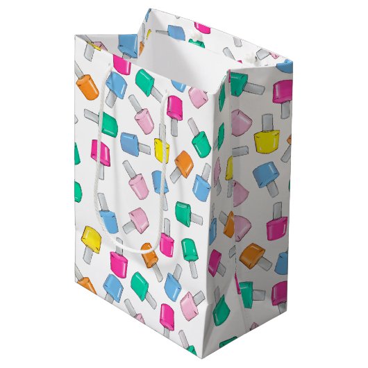 Sac Cadeau Moyen Clou Parti Spa polonais Manucure Beauté Anniversai (Devant Angle)