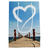 Sac Cadeau Moyen Cloud en forme de coeur sans fin (Dos)