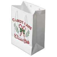 Club de bonne humeur de Noël au bonbon enrubanné C