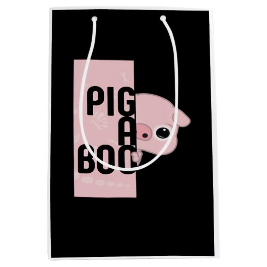 Sac Cadeau Moyen Cochon A Boo (Devant)