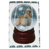 Sac Cadeau Moyen Cocker Spaniel Christmas (Devant)