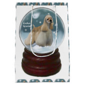 Sac Cadeau Moyen Cocker Spaniel Christmas (Dos)