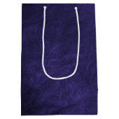 Sac Cadeau Moyen Code QR Anniversaire Sur Cuir Violet (Dos)