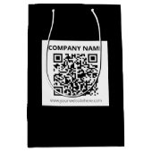 Sac Cadeau Moyen Code QR modifiable & Conception simple et personna (Devant)