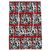 Sac Cadeau Moyen Codes QR Joyeux Vacances (Dos)