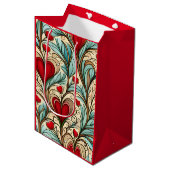 Sac Cadeau Moyen Coeur (Devant Angle)