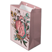 Sac Cadeau Moyen Coeur anatomique (Dos Angle)