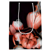 Sac Cadeau Moyen "Coeur blanc en noir du soleil" (Dos)