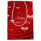 Sac Cadeau Moyen coeur Saint Valentin (Devant)