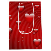 Sac Cadeau Moyen coeur Saint Valentin (Dos)