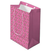 Sac Cadeau Moyen Cœurs (Devant Angle)