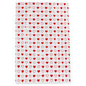 Sac Cadeau Moyen Coeurs (Devant)