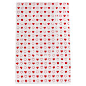 Sac Cadeau Moyen Coeurs (Dos)